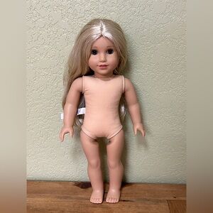 American Girl Doll Blonde Hair Green/Hazel Eyes EUC